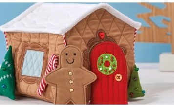 Gingerbread House Free Sewing Pattern