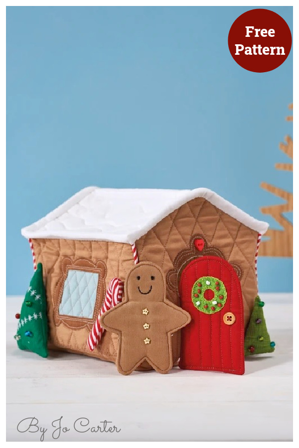 Gingerbread House Free Sewing Pattern