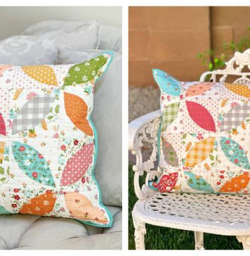 Orange Peel Pillow Free Sewing Pattern
