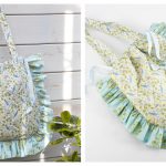 Quilted Frill Edge Tote Bag Free Sewing Pattern