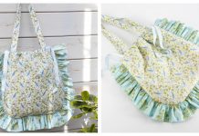 Quilted Frill Edge Tote Bag Free Sewing Pattern