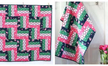 Rail Fence Baby Quilt Free Sewing Pattern