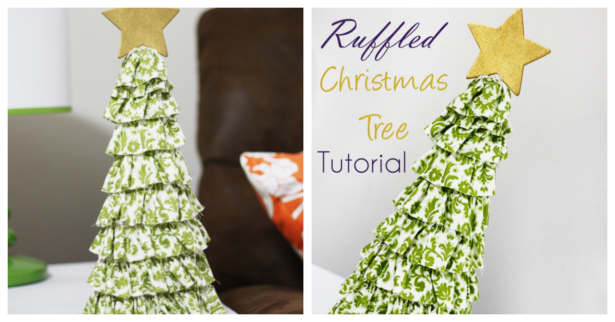 Ruffled Christmas Tree Free Sewing Pattern