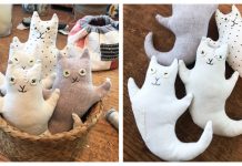 Ghost Kitties Free Sewing Pattern