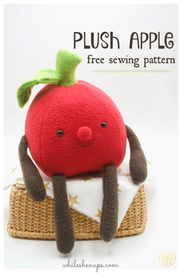 Plush Apple Free Sewing Pattern