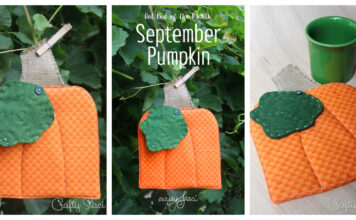 Pumpkin Hot Pad Free Sewing Pattern