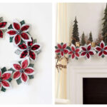 Quilted Poinsettia Garland Free Sewing Pattern