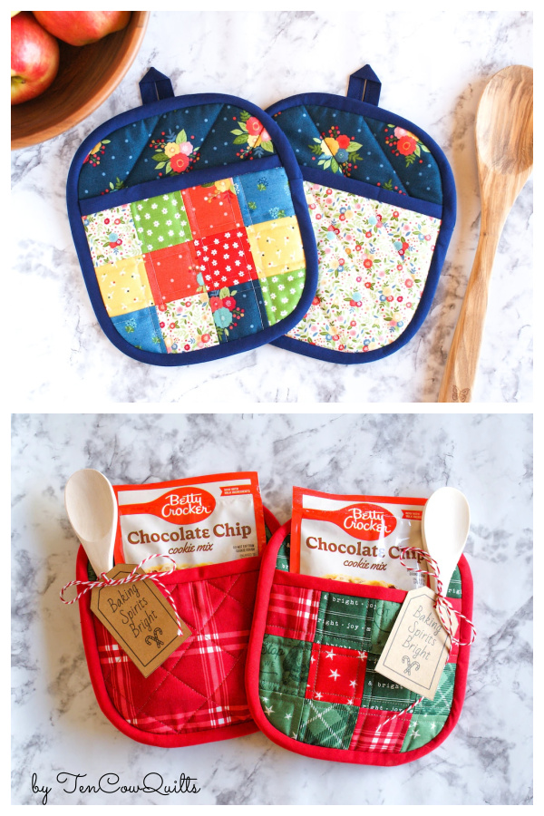 Quilted Potholder Sewing Pattern