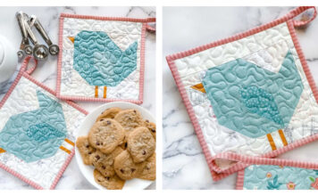 Blue Bird Hot Pads Free Sewing Pattern