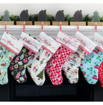 Cuffed Christmas Stocking Free Sewing Pattern