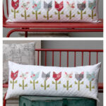Etchings Tulips Pillow Free Sewing Pattern