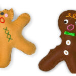 Gingerbread Plush Toy Free Sewing Pattern