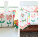Tulip Patchwork Pillow Free Sewing Pattern