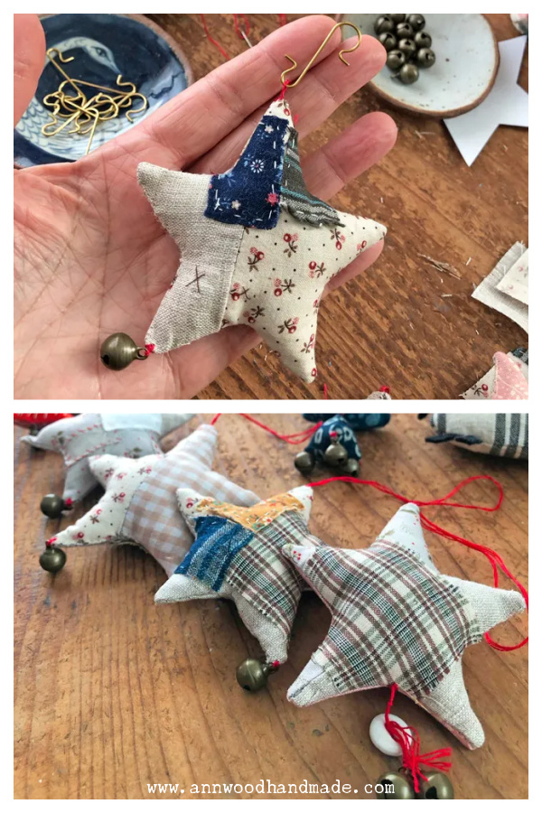 Jingle Scrap Stars Free Sewing Pattern