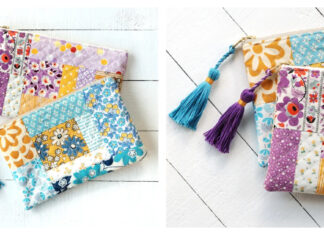 Quilted Tassel Pouch Free Sewing Pattern