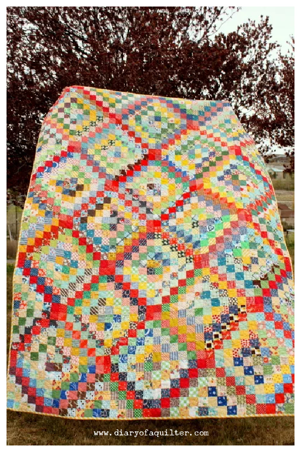 Scrappy Trips Quilt Free Sewing Pattern
