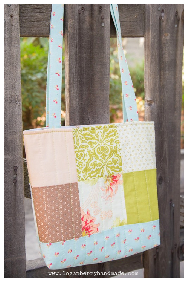 Simply Charmed Tote Bag Free Sewing Pattern