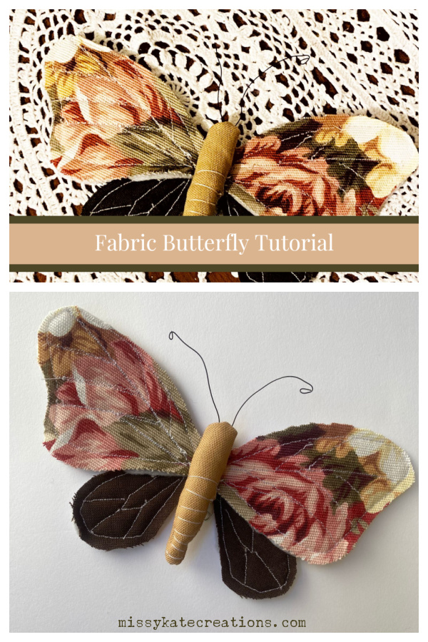 Fabric Butterfly Free Sewing Pattern 
