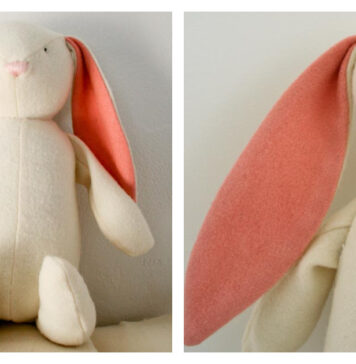 Soft Woolen Bunny Free Sewing Pattern