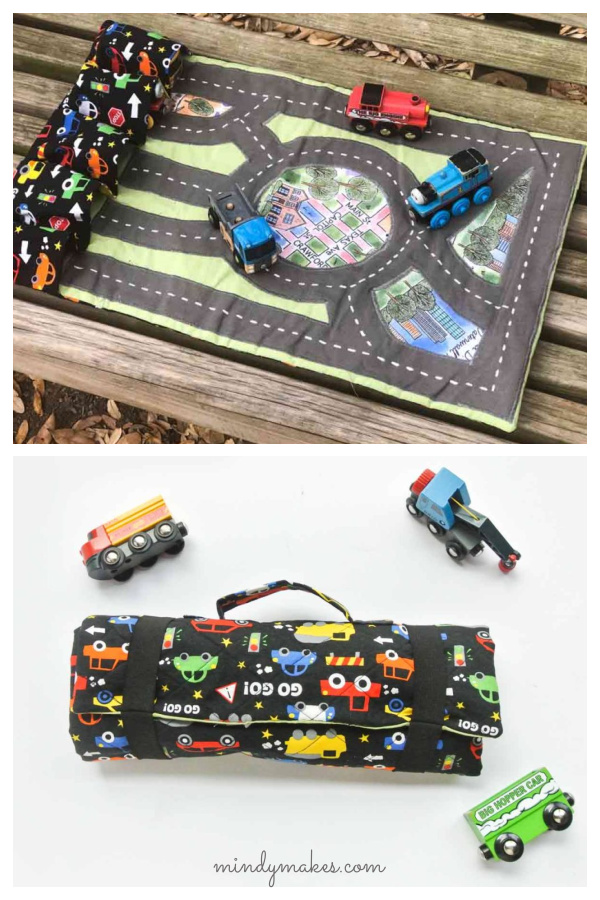 Toy Car Play Mat Free Sewing Pattern