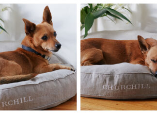 Churchill Linen Dog Bed Free Sewing Pattern