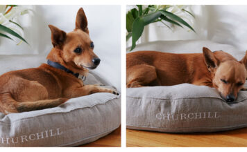 Churchill Linen Dog Bed Free Sewing Pattern