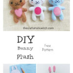 Felt Bunny Plush Free Sewing Pattern