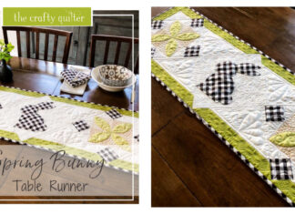 Spring Bunny Table Runner Free Sewing Pattern