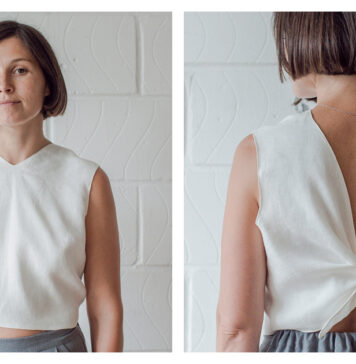 Fred Knotted Crop Top Free Sewing Pattern