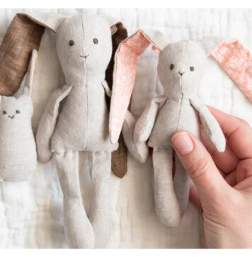 Mini Bunny Doll Free Sewing Pattern and Video Tutorial