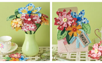 Mother’s Day Fabric Flower Bouquet Free Sewing Pattern