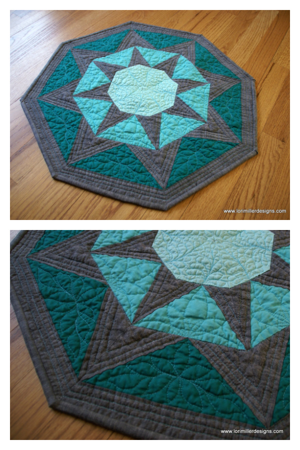 Stardrop Table Topper Free Sewing Pattern