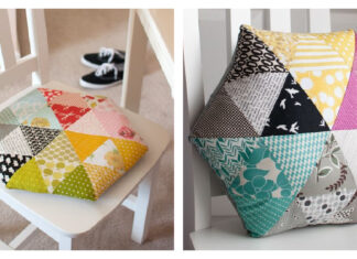 Triangle Pillow Free Sewing Pattern