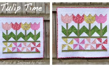 Tulip Time Wall Hanging Free Sewing Pattern