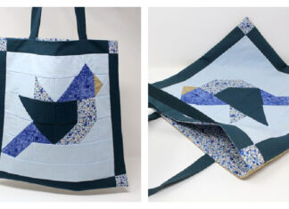 Bluebird Patchwork Tote Bag Free Sewing Pattern