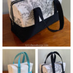 Mini Boston Bag Free Sewing Pattern