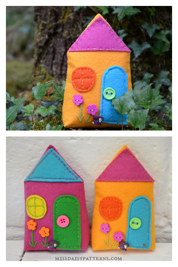 Small Fairy House Free Sewing Pattern 