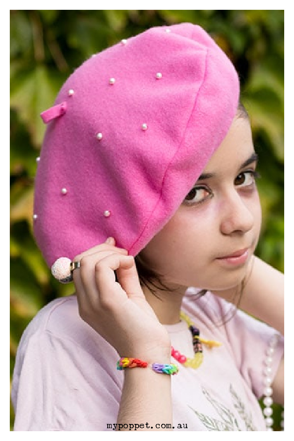 Beret Hat Free Sewing Pattern 