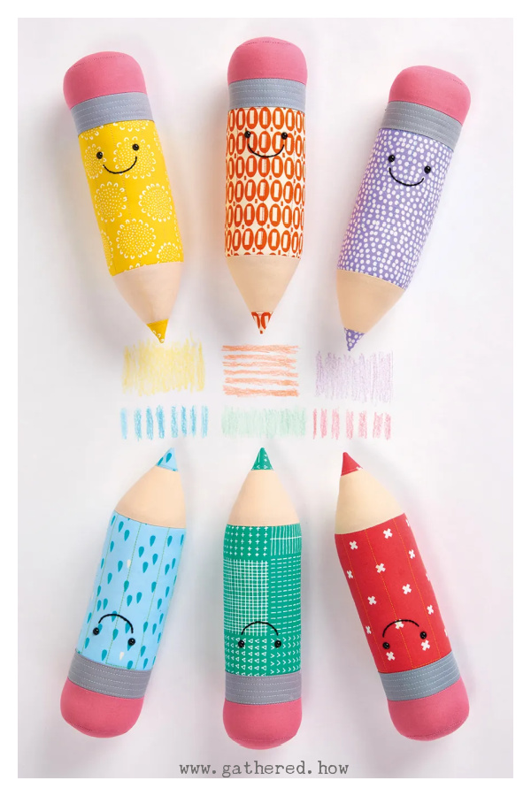 Giant Pencil Pillow Free Sewing Pattern