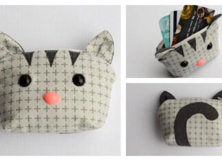 Kitty Cat Coin Purse Free Sewing Pattern