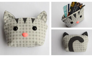 Kitty Cat Coin Purse Free Sewing Pattern