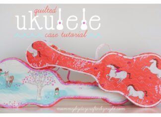 Quilted Ukulele Case Free Sewing Pattern