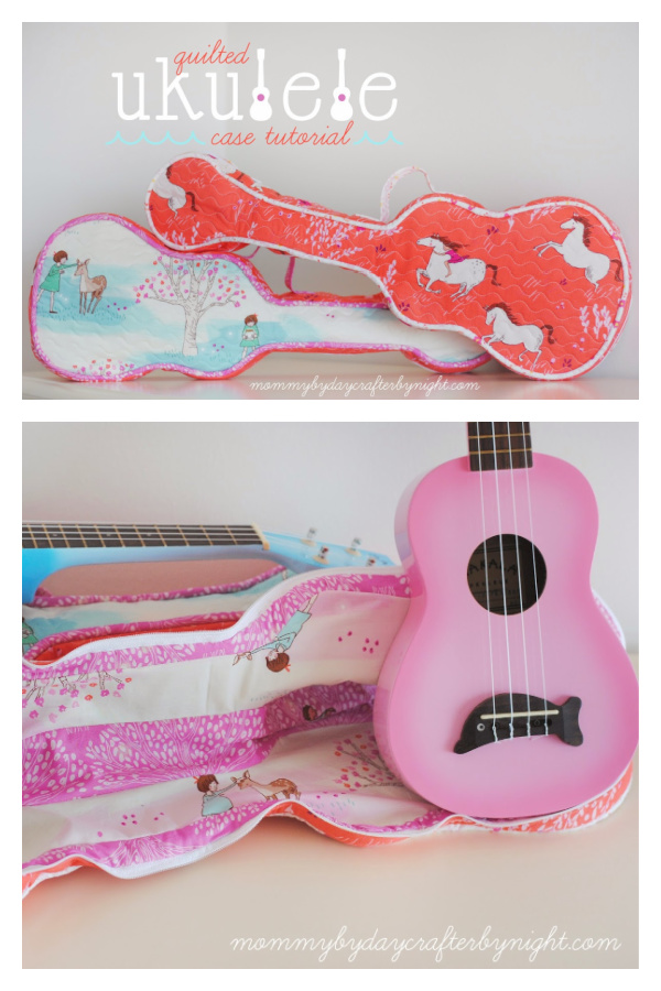 Quilted Ukulele Case Free Sewing Pattern 