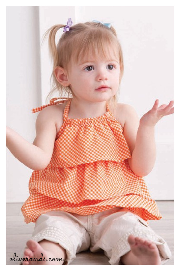 Ruffled Halter Free Sewing Pattern 