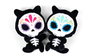 Sugar Skull Kitty Plush Free Sewing Pattern