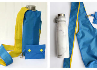 Water Bottle Crossbody Bag Free Sewing Pattern