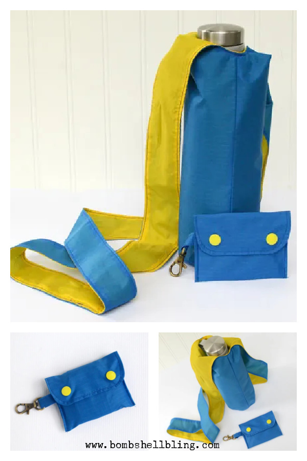 Water Bottle Crossbody Bag Free Sewing Pattern