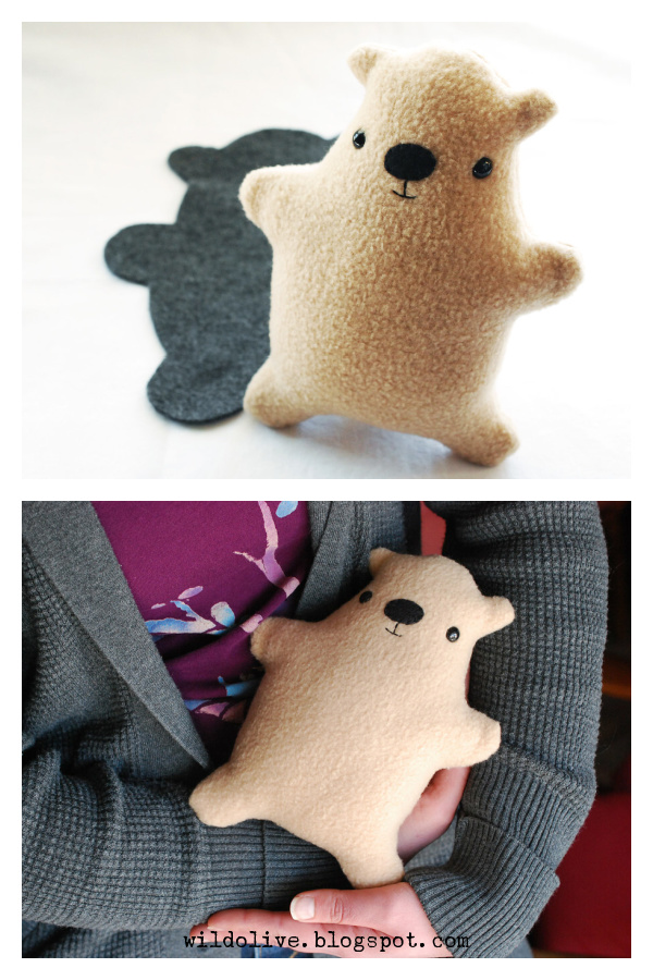 Baby Groundhog Softie Free Sewing Pattern