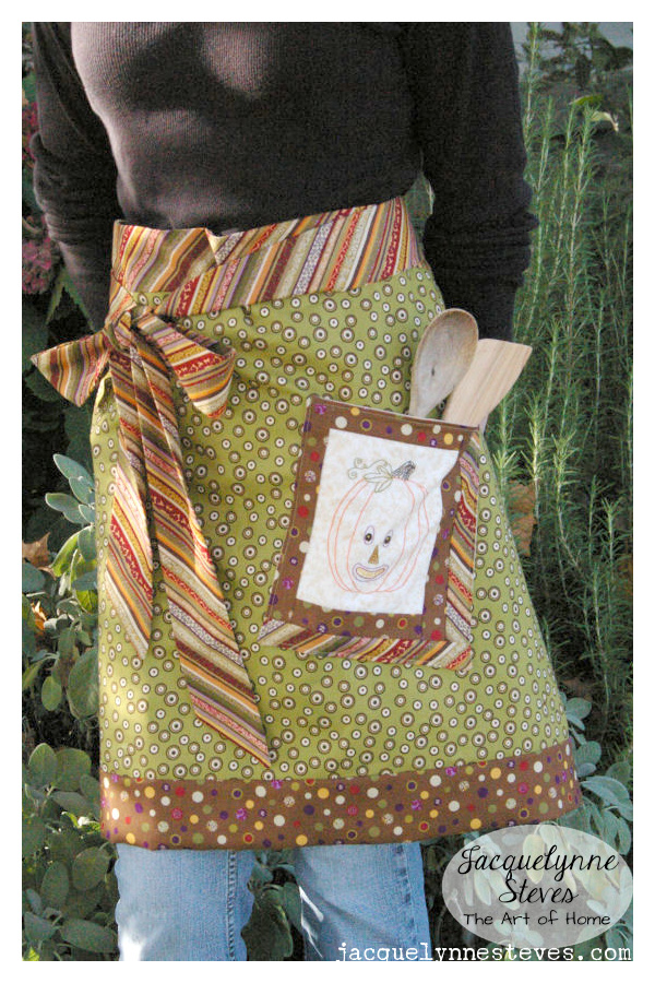 Cute Fall Apron Free Sewing Pattern