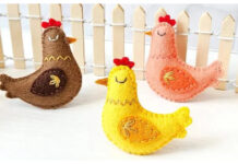 Easy Felt Chicken Free Sewing Pattern